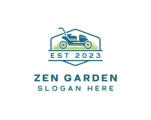 Gardener Lawn Mower logo design