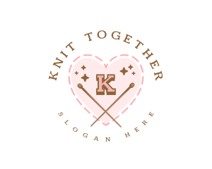 Tailor Knitting Heart logo