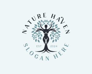 Organic Woman Nature logo design