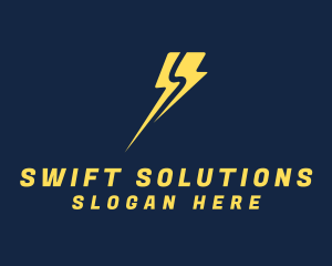 Lightning Power Tech  logo design