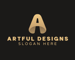 Art Studio Creative Letter A logo design