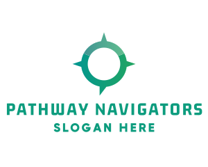 Navigation Compass Chat logo design