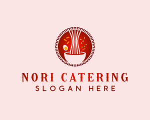 Noodle Cooking Cuisine logo design