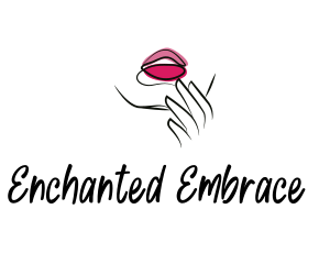 Seductive Pink Lips logo design