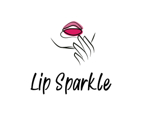 Seductive Pink Lips logo design