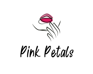 Seductive Pink Lips logo design