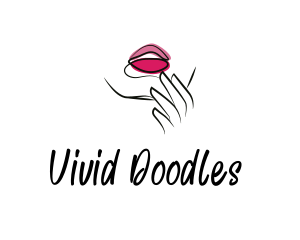 Seductive Pink Lips logo design