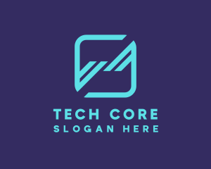 Modern Tech Application logo design