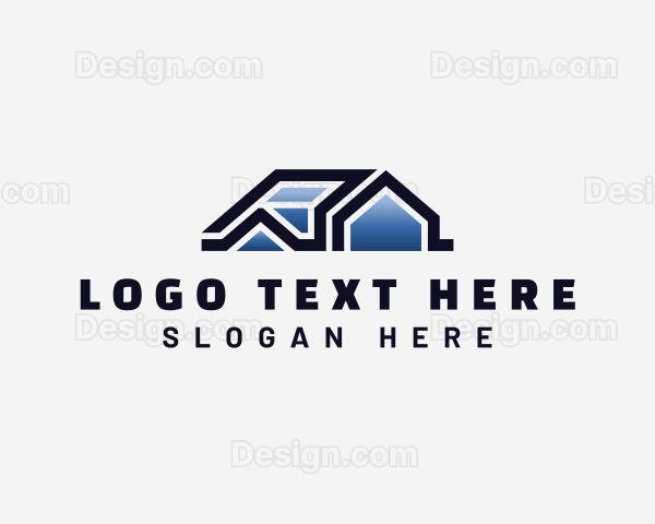 House Residential Roofing Logo