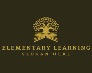 Book Tree Learning logo design