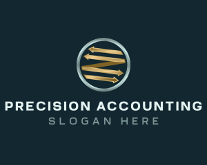 Arrow Chart Accounting logo design