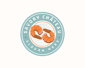 Shrimp Prawn Seafood logo design