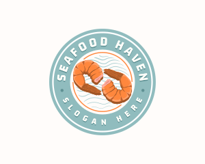 Shrimp Prawn Seafood logo design