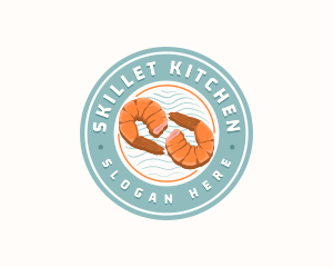 Shrimp Prawn Seafood logo design