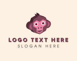 Isometric Monkey Head  logo