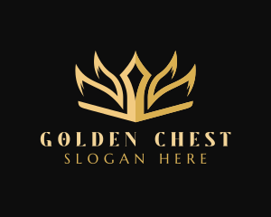 Golden Deluxe Crown logo design