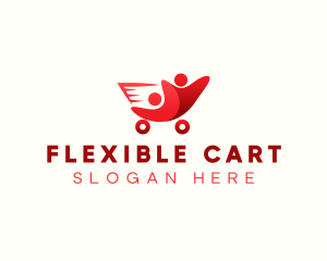 People Cart Sale logo design