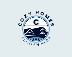 Home Roofing Builder logo design