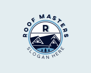 Home Roofing Builder logo design