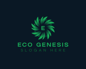 Eco Nature Leaves logo design