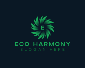 Eco Nature Leaves logo design