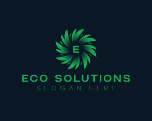 Eco Nature Leaves logo design