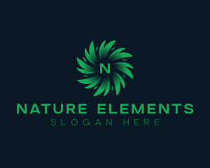 Eco Nature Leaves logo design