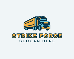 Logistics Delivery Trucking Logo