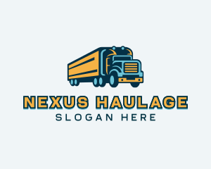 Logistics Delivery Trucking logo design