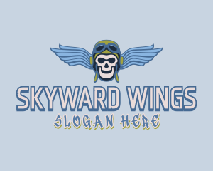 Pilot Skull Gaming Aviator logo