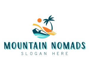 Vacation Travel Beach Resort logo design