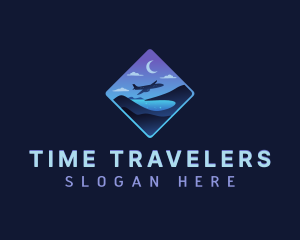 Airplane Travel Tourism logo design