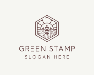 Agriculture Farm Landscape logo design