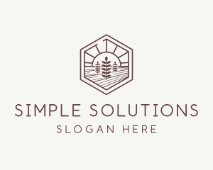 Agriculture Farm Landscape logo design