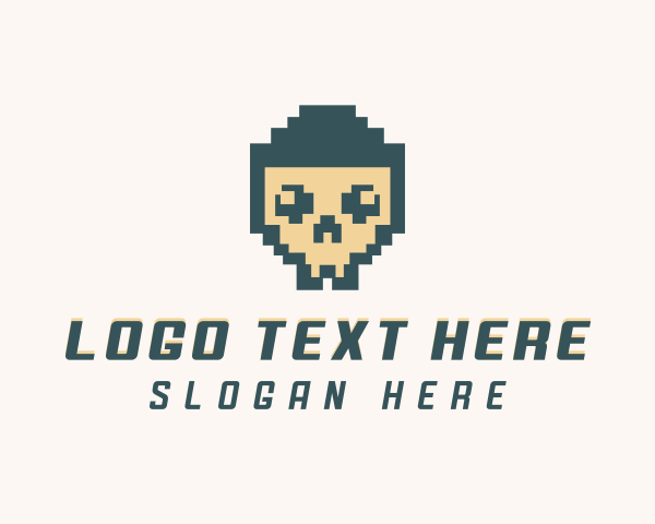 Pixelated logo example 3