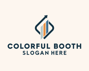 Colorful Financial Arrow  logo design