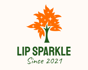 Sparkling Tree Autumn logo design