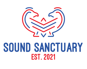 Patriotic Bird Sanctuary logo design