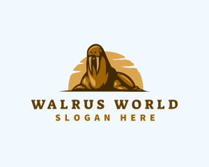 Wild Walrus Tusk logo design