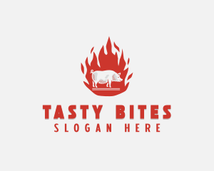 Flame Pig Barbecue Logo
