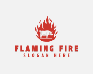 Flame Pig Barbecue logo
