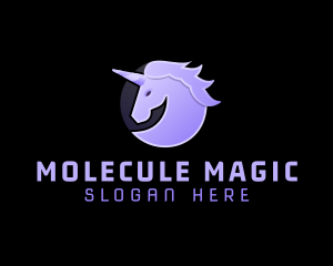 Magical Fantasy Unicorn logo design