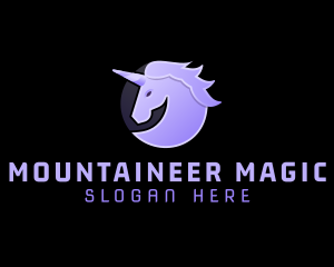 Magical Fantasy Unicorn logo design