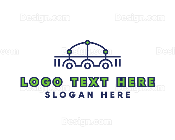 Bridge Truck Construction Logo