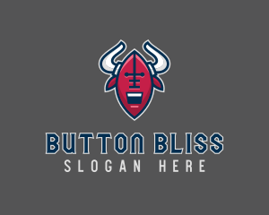 American Football Bull logo design