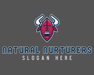 American Football Bull logo design