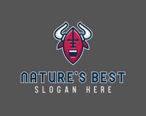 American Football Bull logo design