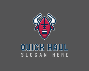 American Football Bull logo design