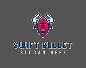 American Football Bull logo design