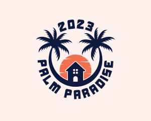 Palm Tree Getaway logo design